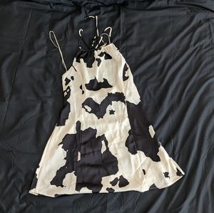 Urban Outfitters Cow Print Halter Dress